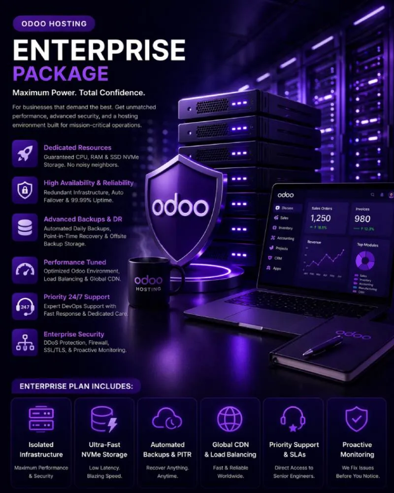 [DLB000003] Enterprise Odoo Hosting Plan